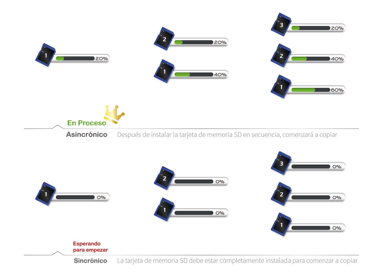 every ports has its own copy process